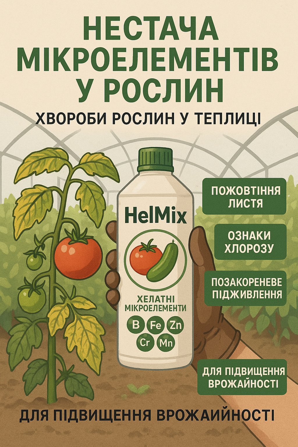 Хвороби рослин у теплицях